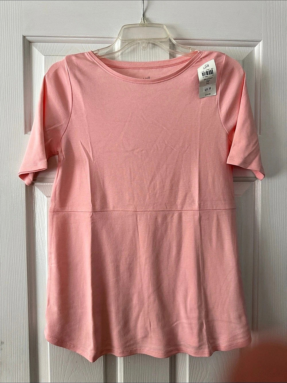 Pure Jill Pima Cotton Tee in Pink Small Petite NWT